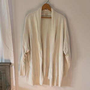 CALIA by Carrie Underwood Cream Open-Front Cozy Cardigan